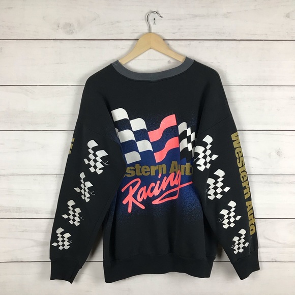 Vintage 1992 Nascar 17 All Over Print Racing Sweatshirt - Picture 2 of 8